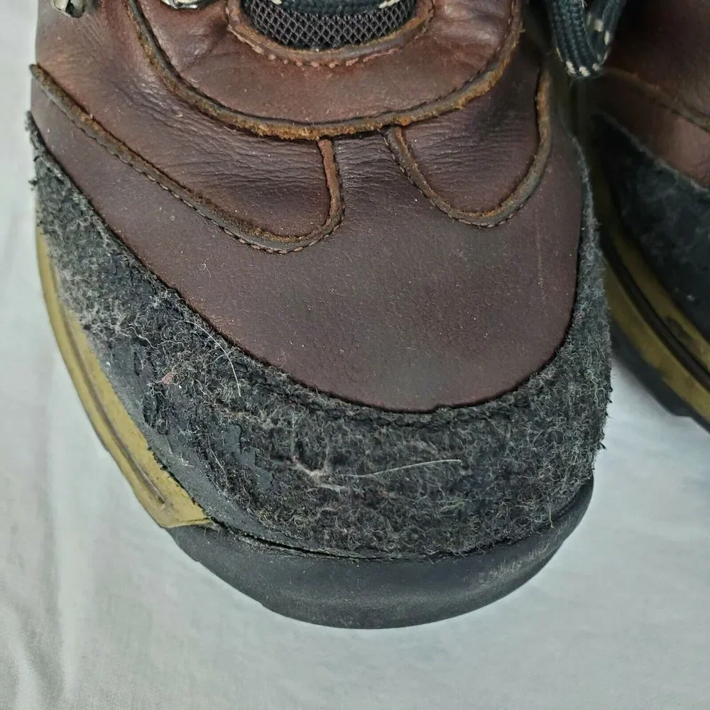 Timberland Boys‎ Pawtuckaway Brown Leather Waterproof Hiking Boots Size 1.5